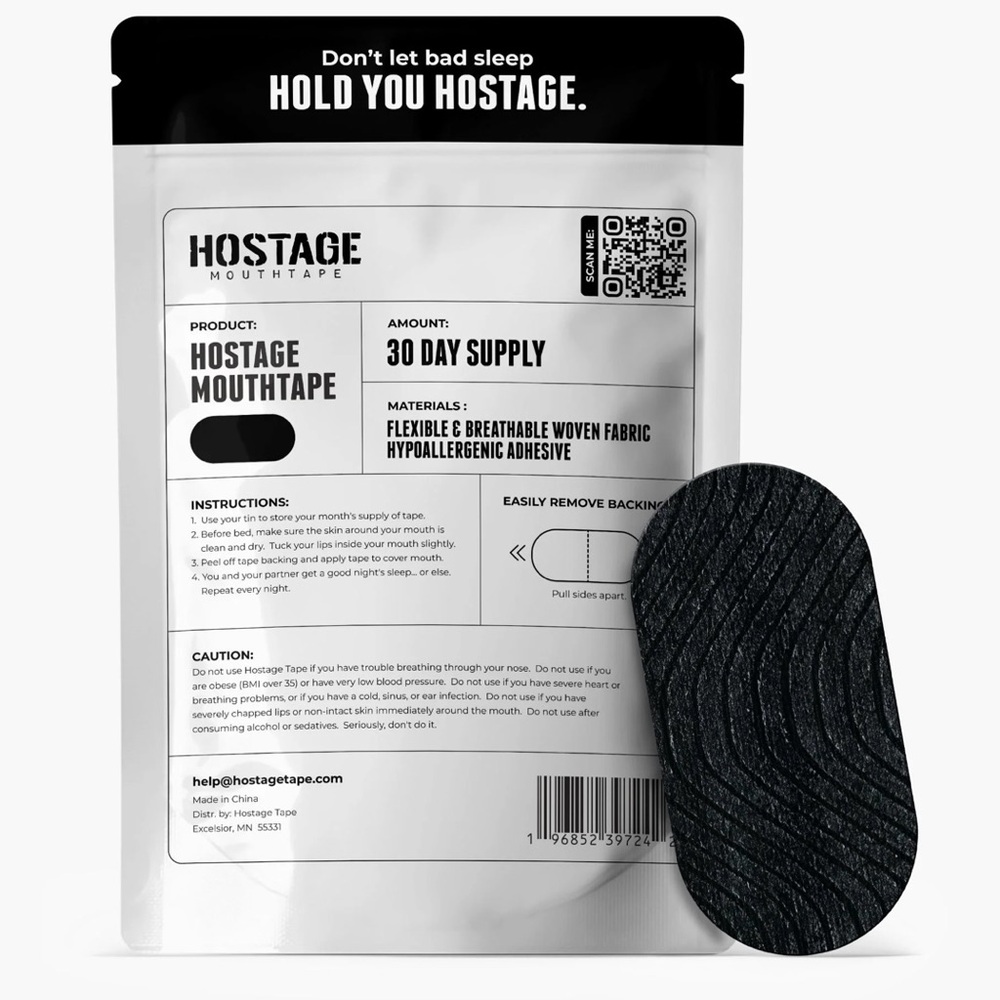 Hostage Mouth Tape 4 Pack - 120 Day Supply - Picture 3 of 7